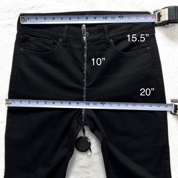 NYDJ Black Slimming Mid Rise Full Length Classic Fit Straight Leg Jeans - Picture 11 of 12